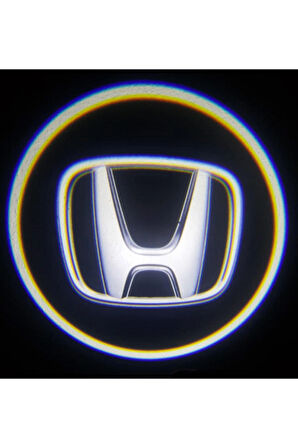 Honda ile Uyumlu Yeni Nesil Pilli Yapıştırmalı Led Işıklı Çift Sensörlü Kapı Altı Logo