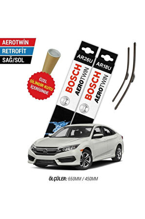 Honda Civic Silecek (2017-2021 FC5) Bosch Aerotwin Retrofit