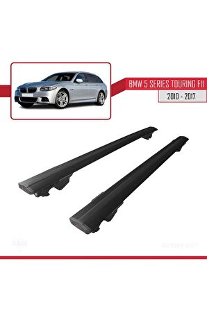 Bmw 5 Series Touring (F11) 2010-2017 Arası  HOOK Model Anahtar Kilitli Ara Atkı Tavan Barı SİYAH