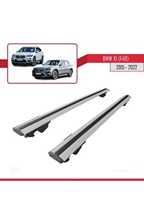 Bmw X1 (F48) 2015-2022 Arası ile uyumlu HOOK Model Anahtar Kilitli Ara Atkı Tavan Barı GRİ