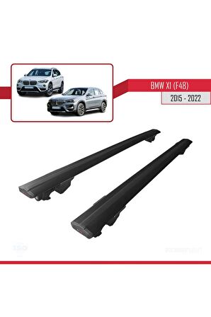 Bmw X1 (F48) 2015-2022 Arası ile uyumlu HOOK Model Anahtar Kilitli Ara Atkı Tavan Barı SİYAH