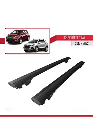 Chevrolet Trax 2013-2022 Arası ile uyumlu HOOK Model Anahtar Kilitli Ara Atkı Tavan Barı SİYAH