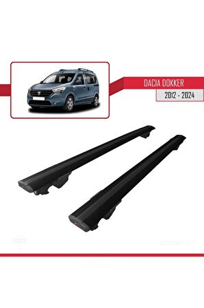 Dacia Dokker 2012 ve Sonrası ile uyumlu HOOK Model Anahtar Kilitli Ara Atkı Tavan Barı SİYAH
