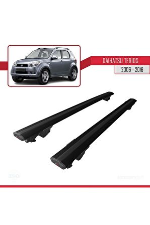 Daihatsu Terios 2006-2016 Arası ile uyumlu HOOK Model Anahtar Kilitli Ara Atkı Tavan Barı SİYAH