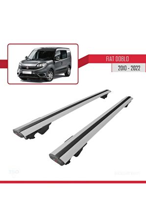 Fiat Doblo 2010-2022 Arası ile uyumlu HOOK Model Anahtar Kilitli Ara Atkı Tavan Barı GRİ