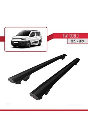 Fiat Doblo 2023 2024 HOOK Model Anahtar Kilitli Ara Atkı Tavan Barı SİYAH