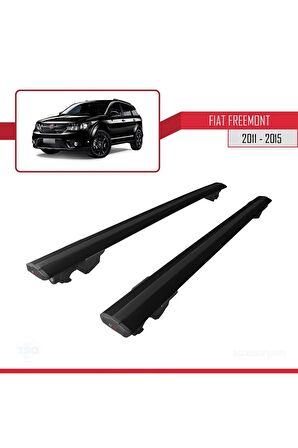 Fiat Freemont 2011-2015 Arası ile uyumlu HOOK Model Anahtar Kilitli Ara Atkı Tavan Barı SİYAH