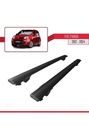 Fiat Panda 2012 ve Sonrası ile uyumlu HOOK Model Anahtar Kilitli Ara Atkı Tavan Barı SİYAH