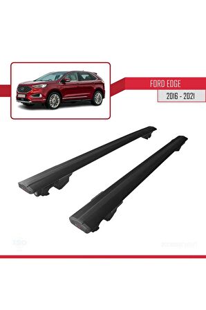 Ford Edge 2016-2021 Arası ile uyumlu HOOK Model Anahtar Kilitli Ara Atkı Tavan Barı SİYAH