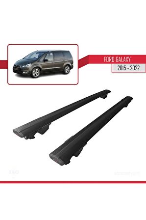 Ford Galaxy 2015-2022 Arası ile uyumlu HOOK Model Anahtar Kilitli Ara Atkı Tavan Barı SİYAH