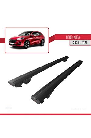 Ford Kuga 2020 ve Sonrası ile uyumlu HOOK Model Anahtar Kilitli Ara Atkı Tavan Barı SİYAH