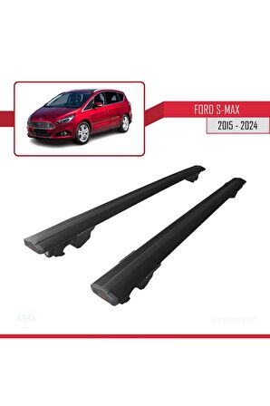 Ford S-Max 2015 ve Sonrası ile uyumlu HOOK Model Anahtar Kilitli Ara Atkı Tavan Barı SİYAH