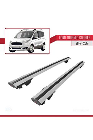 Ford Tourneo Courier 2014-2017 Arası ile uyumlu HOOK Model Anahtar Kilitli Ara Atkı Tavan Barı GRİ