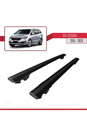 Kia Sedona / Grand Sedona (YP) 2015-2020 Arası  HOOK Model Anahtar Kilitli Ara Atkı Tavan Barı SİYAH