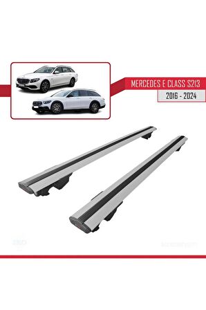 Mercedes E-Class S213 2016 ve Sonrası ile uyumlu HOOK Model Anahtar Kilitli Ara Atkı Tavan Barı GRİ