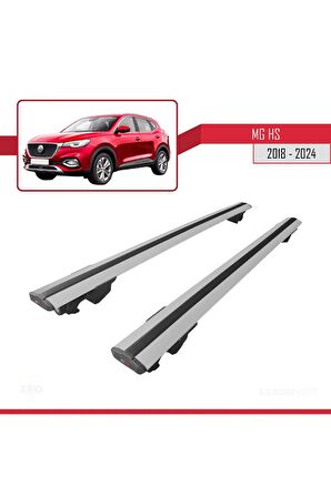 MG HS 2018 ve Sonrası ile uyumlu HOOK Model Anahtar Kilitli Ara Atkı Tavan Barı GRİ
