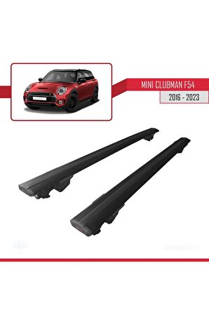 Mini Clubman 2016-2023 Arası ile uyumlu HOOK Model Anahtar Kilitli Ara Atkı Tavan Barı SİYAH