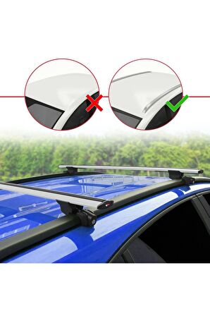 Mitsubishi Outlander 2006-2013 Arası ile uyumlu HOOK Model Anahtar Kilitli Ara Atkı Tavan Barı GRİ