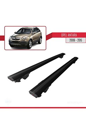 Opel Antara 2006-2016 Arası ile uyumlu HOOK Model Anahtar Kilitli Ara Atkı Tavan Barı SİYAH