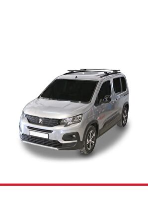 Peugeot Rifter 2023 2024 HOOK Model Anahtar Kilitli Ara Atkı Tavan Barı GRİ