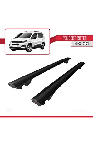 Peugeot Rifter 2023 2024  HOOK Model Anahtar Kilitli Ara Atkı Tavan Barı SİYAH