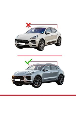 Porsche MACAN 2014 ve Sonrası ile uyumlu HOOK Model Anahtar Kilitli Ara Atkı Tavan Barı GRİ