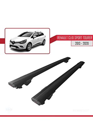 Renault Clio 4 Sport Tourer 2013-2020 Arası  HOOK Model Anahtar Kilitli Ara Atkı Tavan Barı SİYAH