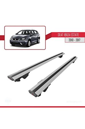 Seat Ibiza ST 2010-2017 Arası ile uyumlu HOOK Model Anahtar Kilitli Ara Atkı Tavan Barı GRİ