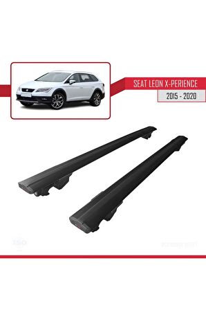 Seat Leon X-Perience 2015-2020 Arası ile uyumlu HOOK Model Anahtar Kilitli Ara Atkı Tavan Barı SİYAH