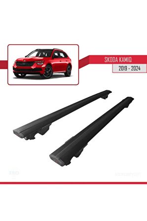 Skoda Kamiq 2019 ve Sonrası ile uyumlu HOOK Model Anahtar Kilitli Ara Atkı Tavan Barı SİYAH
