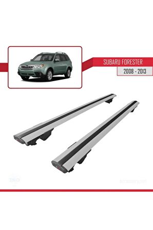 Subaru Forester 2008-2013 Arası ile uyumlu HOOK Model Anahtar Kilitli Ara Atkı Tavan Barı GRİ