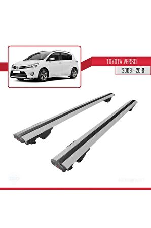 Toyota Verso 2009-2018 Arası ile uyumlu HOOK Model Anahtar Kilitli Ara Atkı Tavan Barı GRİ