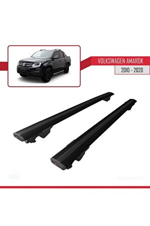Volkswagen Amarok 2010-2020 Arası ile uyumlu HOOK Model Anahtar Kilitli Ara Atkı Tavan Barı SİYAH