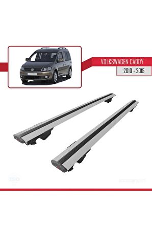 Volkswagen Caddy 2010-2015 Arası ile uyumlu HOOK Model Anahtar Kilitli Ara Atkı Tavan Barı GRİ