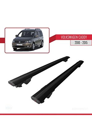 Volkswagen Caddy 2010-2015 Arası ile uyumlu HOOK Model Anahtar Kilitli Ara Atkı Tavan Barı SİYAH