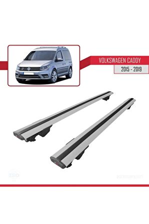 Volkswagen Caddy 2015-2019 Arası ile uyumlu HOOK Model Anahtar Kilitli Ara Atkı Tavan Barı GRİ