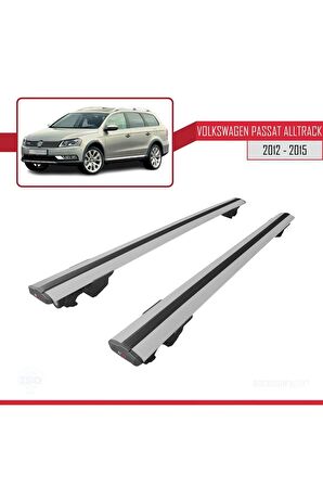 Volkswagen Passat ALLTRACK 2012-2015 Arası  HOOK Model Anahtar Kilitli Ara Atkı Tavan Barı GRİ