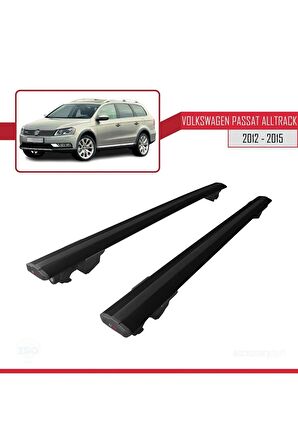 Volkswagen Passat ALLTRACK 2012-2015 Arası  HOOK Model Anahtar Kilitli Ara Atkı Tavan Barı SİYAH