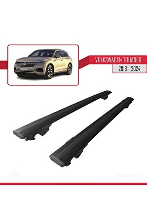 VW Touareg 2018 ve Sonrası ile uyumlu HOOK Model Anahtar Kilitli Ara Atkı Tavan Barı SİYAH