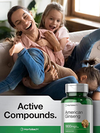Horbaach American Ginseng 1800 mg 200 Caps