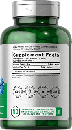 Horbäach Glycine Gilisin Stress Sleep Support 3000mg 100 Caps