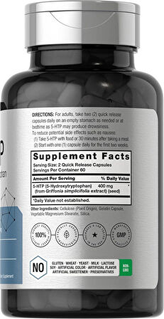 Horbäach 5-HTP Hidroksitriptofan 400mg 120 Caps