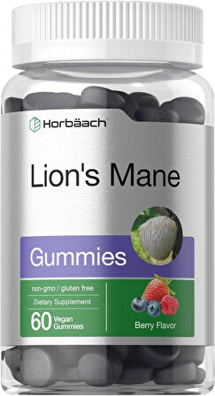 Horbäach Lion's Mane Aslan yelesi 60 Gummies