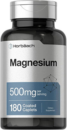 Horbaach Magnesium 500mg per serving 180 Caplets