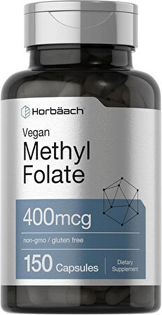 Horbäach Methyl Folate 400 mcg 150 Vegan Caps