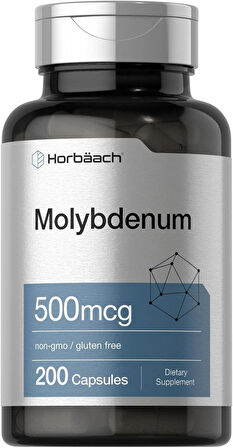 Horbaach Molybdenum Amino Acid Chelate 500mcg 200 Caps