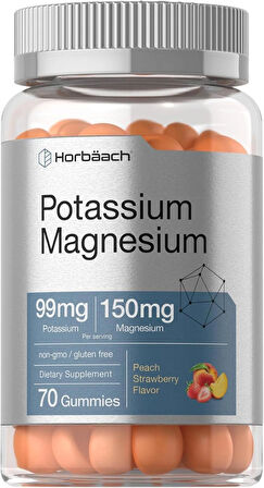 Horbäach Potassium Magnesium 70 Gummies