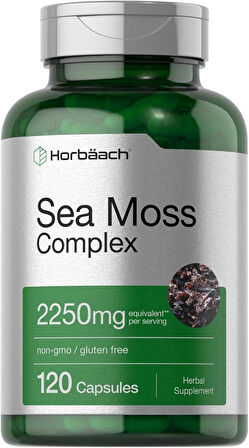 Horbäach Sea Moss Complex Complex Formula with Bladderwrack & Burdock Root 2250mg 120 Caps