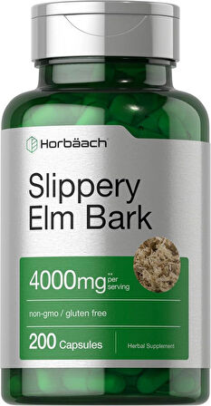 Horbäach Slippery Elm Bark 4000 mg 200 Caps