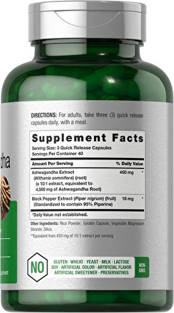 Horbaach Ashwagandha Supplement 4500mg 120 Kapsül